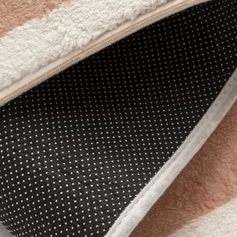 Green Modern Rug Polyester Irregular Line Rug Washable Rug for Drawing Room