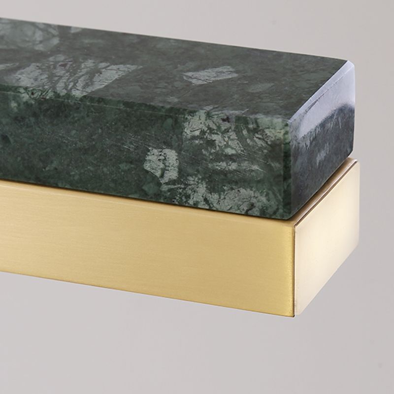 Modern Style Linear Shape Island Light Metal 1 Light Island Lighting in Gold