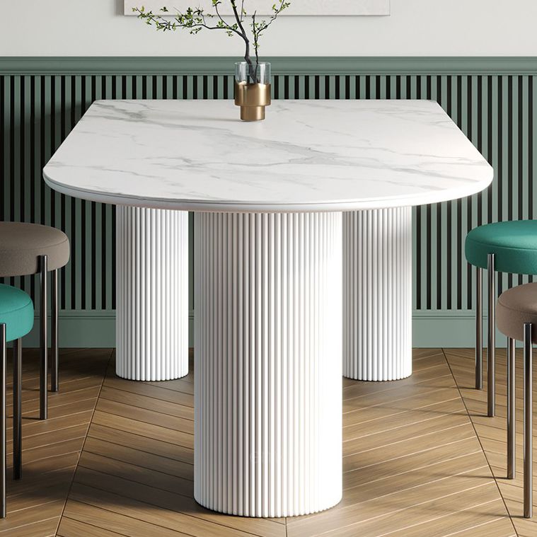 Metaal eigentijdse gratis vorm binnen tafel gesinterde stenen boventafel voor eetkamer