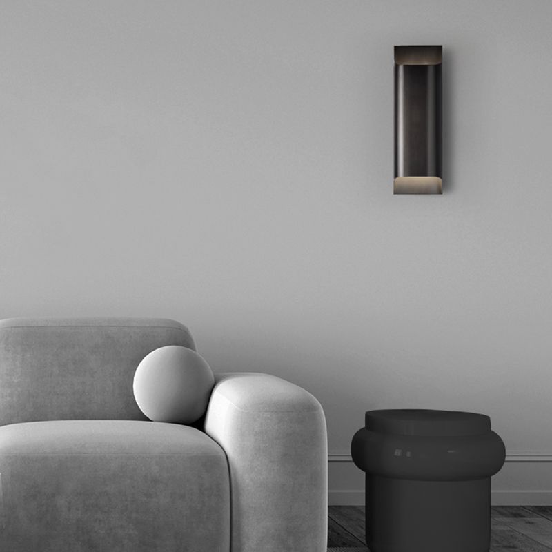 Square Shade Metal Wall Sconce Modern Style Multi Lights Wall Lighting Fixtures in Black