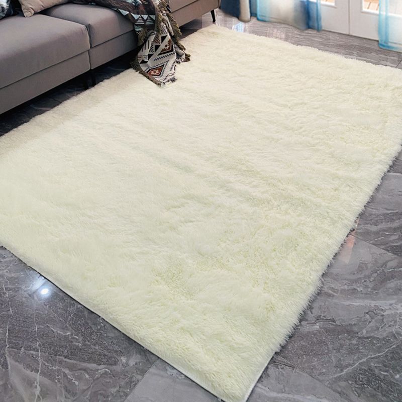 Light Pink Gradual Change Rug Polyester Simple Rug Washable Rug for Drawing Room