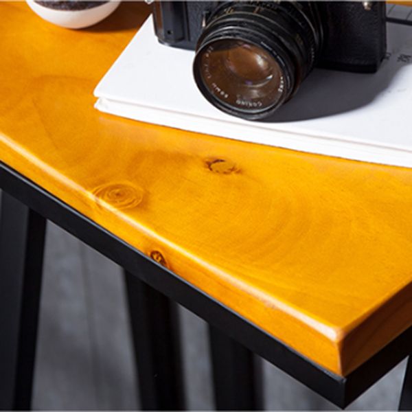 Industrial Square Counter & Bar Stool Metal Natural Counter Height Stool for Cafe