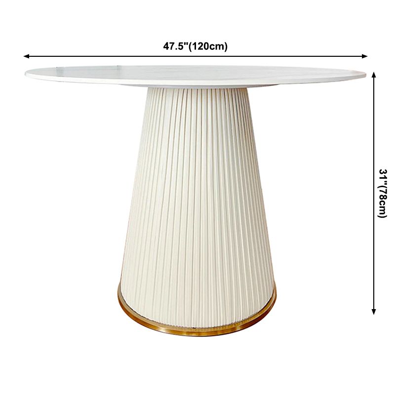 Stone Dining Room Collection Contemporary Round Dining Table for Kitchen Home