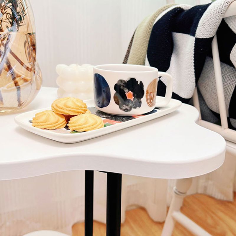 19"H Contemporary Corner Table Double Tier Accent Side Table