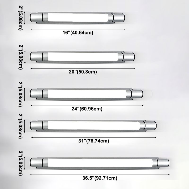 Simplicité Mur Linear Éclairage en métal Métal LED CHAMBRE LAMPE LAMPE DANS CHROME