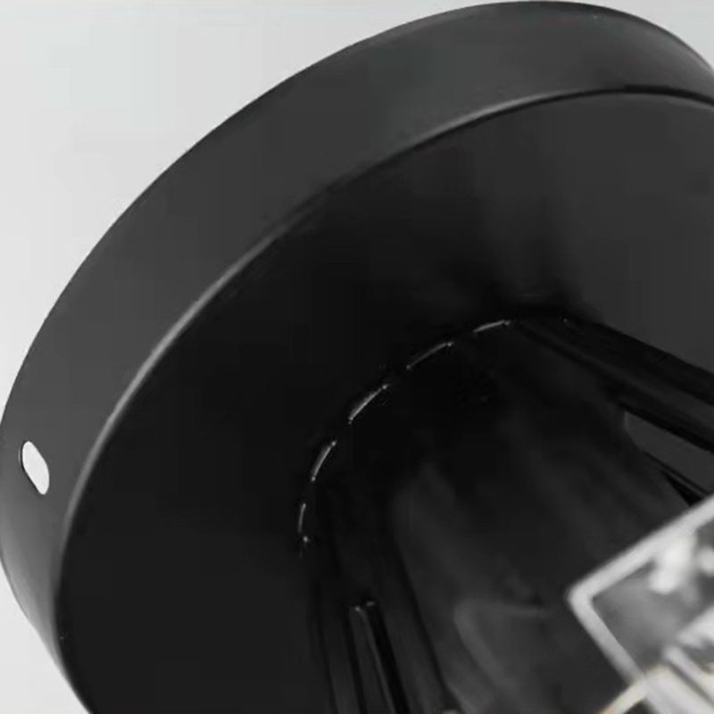 Crystal Cylinder Semi Mount Lighting Simplicity 1 Light Semi Flush Mount