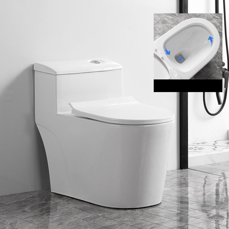 Contemporary One Piece Toilet Bowl Floor Mount White Urine Toilet for Bathroom