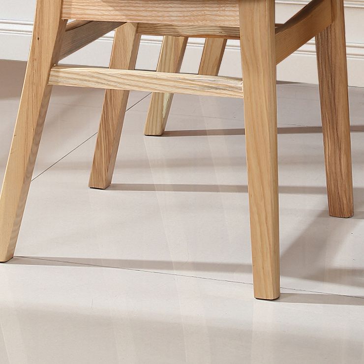 Contemporary Dining Chair 16.5'' Wide Open Side Chair with 4 Wood Legs for Home Use