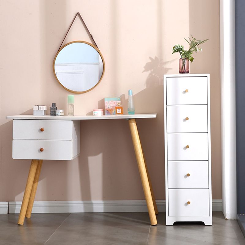 15.74" Wide Wood Accent Chest with Drawers Modern Lacquered Chest