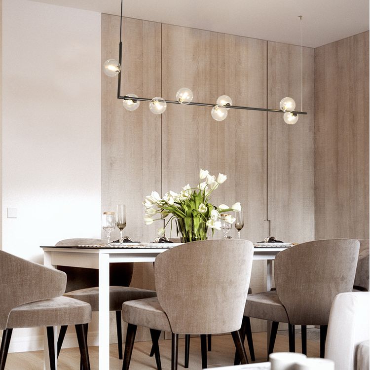 Globe Dinning Room Island Pendant Light Glass Minimalist Island Lighting Island Lighting