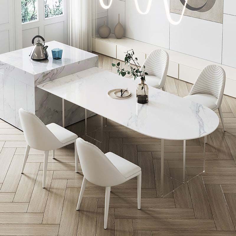 Modern Style Dining Sintered Stone Table Dining Plastic Table for Home Use