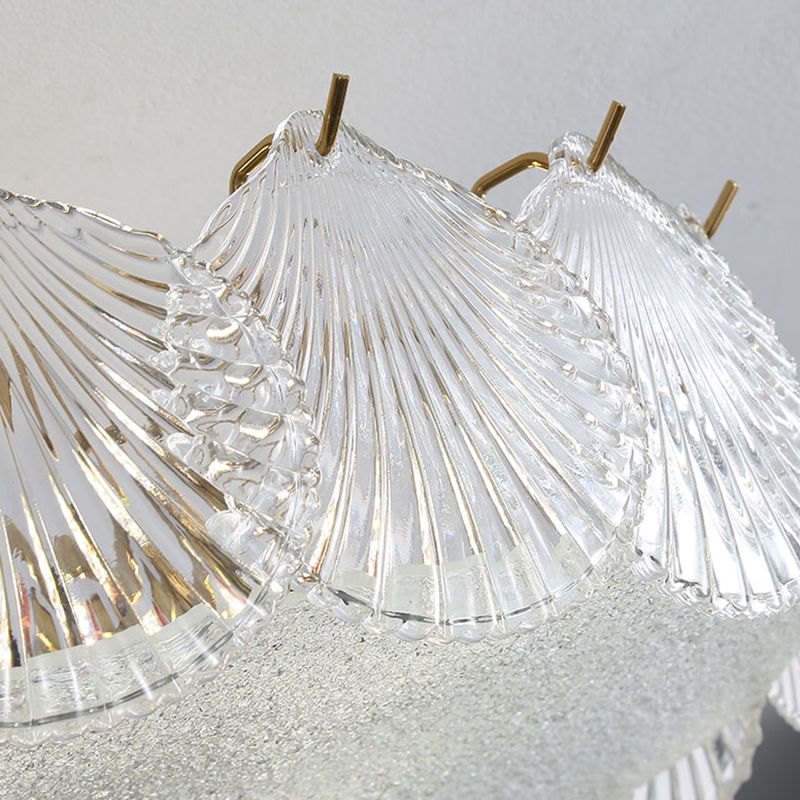 Modern Flush Mount Light Minimalist Flush Mount Ceiling Light Fixture with Glass Shade