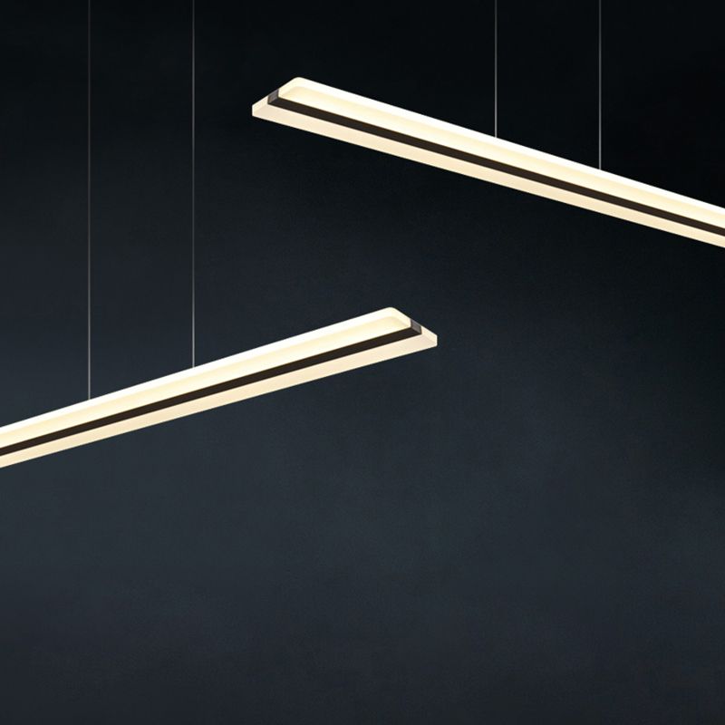 LED Modern Style Island Light Rectangle Dining Room Lighting Fixture