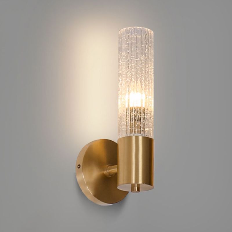 Modern Wall Light Fixture Minimalist Wall Light Sconce with Glass Shade for Bedroom