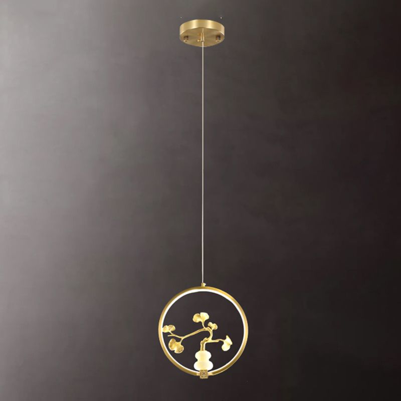 Kit de lampe suspendue en marbre moderne à 1 light