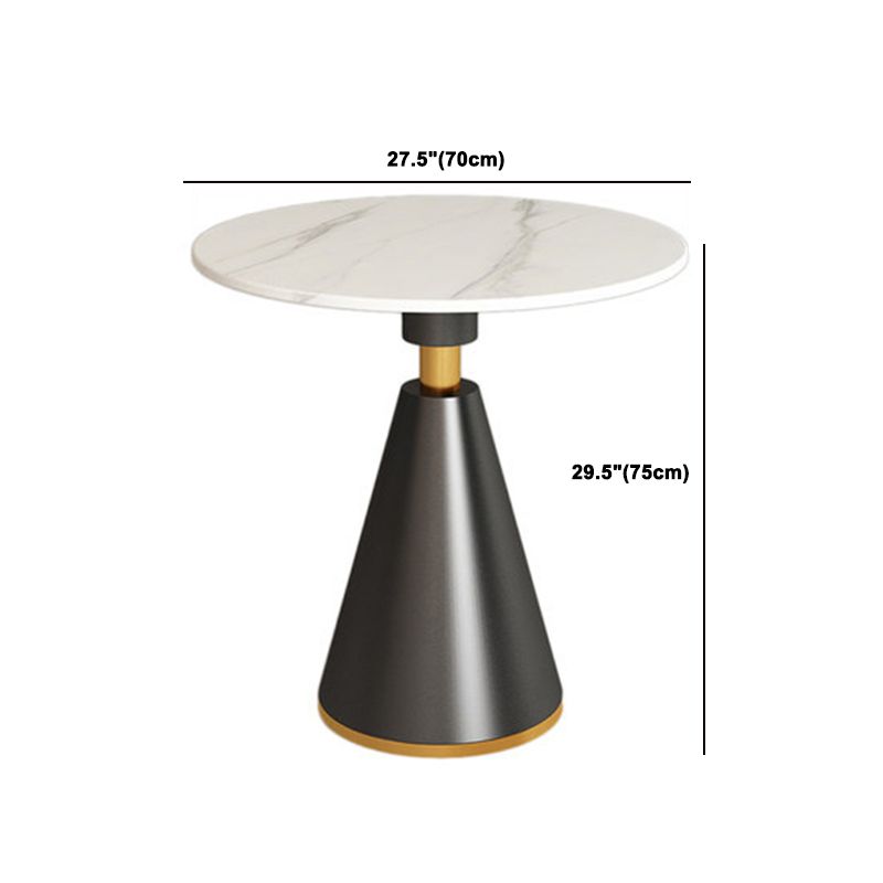 Glam Sintered Stone Dining Set Round 1/2/5 Pieces Dining Set for Home Use