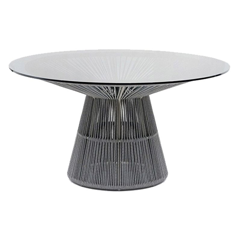 Round Patio Dining Table Set 1/2/5/6 Pcs Stone Top Patio Dining Table with Chairs