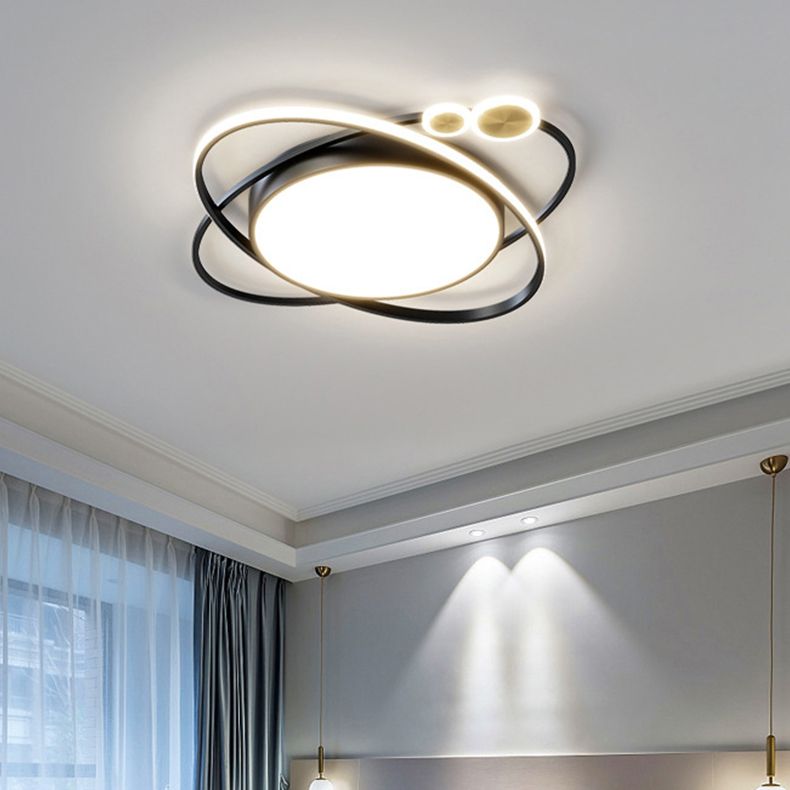 Acrylic Shade LED Flush Mounted Ceiling Lights Contemporary Lighting Fixture