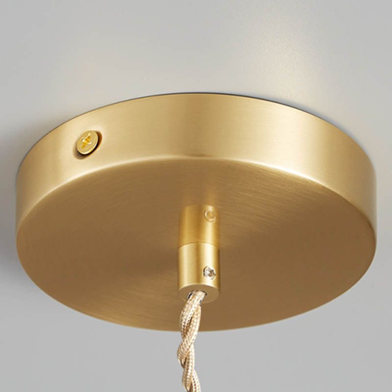 Lampada a sospensione a sospensione a testa singola ottone per cucina il ristorante da cucina