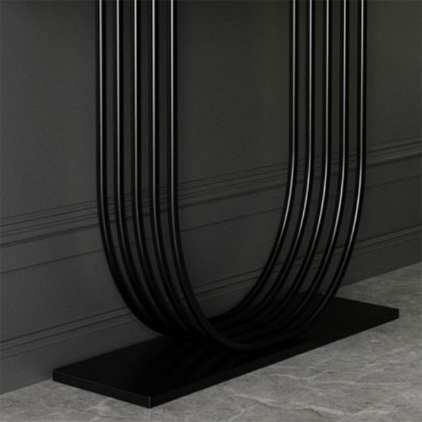 Glam Marble Console Table Rectangle Console Accent Table for Hall