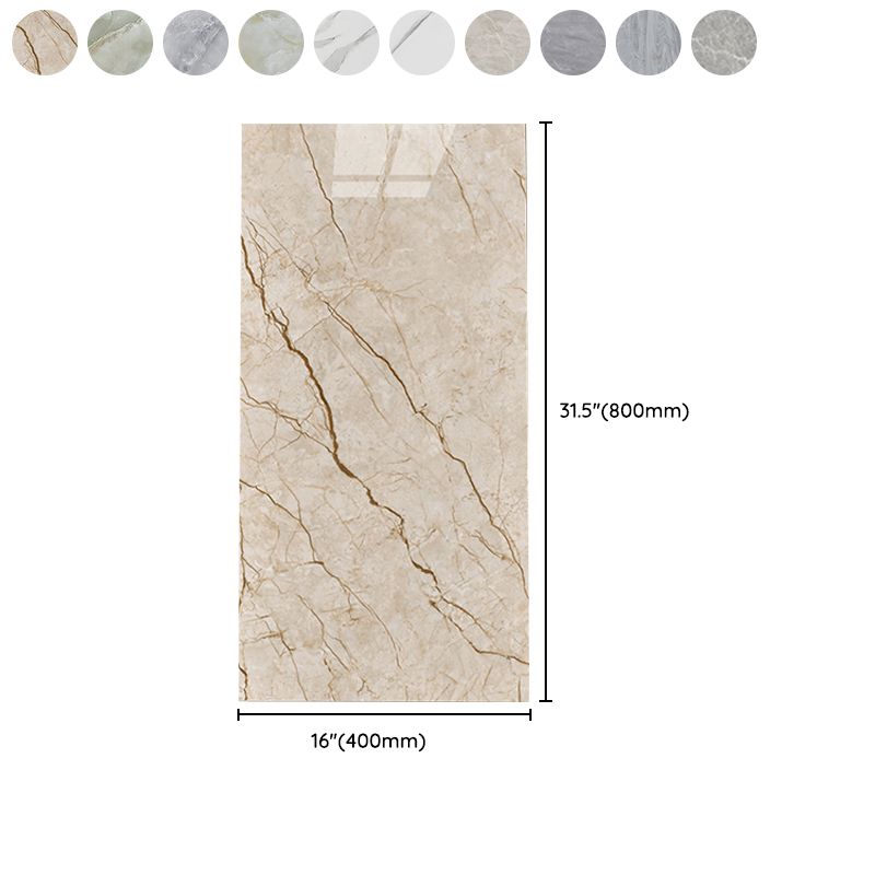 Modern Marbling Single Tile Waterproof Backsplash Rectangular Wall Tile