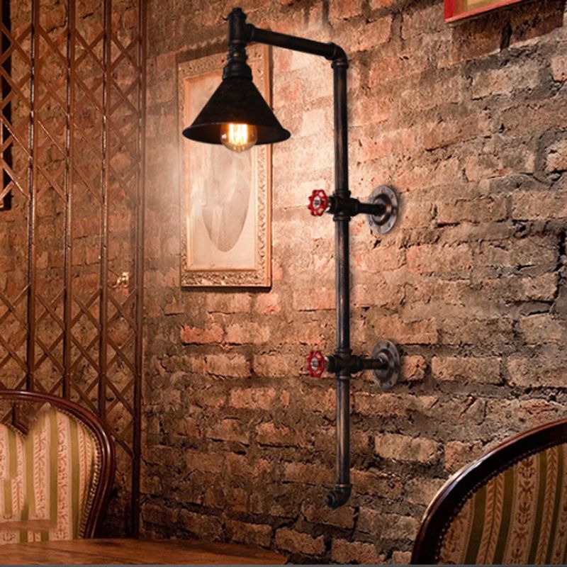 Industrial Wall Light Metallic Wall Light Sconce for Living Room