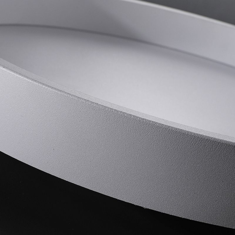 Circulaire Acrylique DEL Flush Mount in Modern Concise Style Wrought Iron Ceiling Light for Living Room