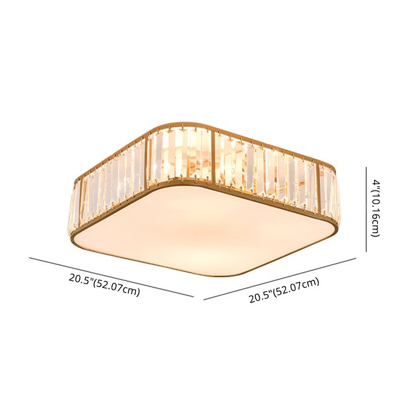 Scalloped Flush Mount Light Modern Crystal Flush Mount