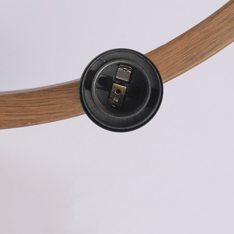 Antique Wood Hanging Pendant Lights Industrial 6-Lights Hanging Lights for Bar