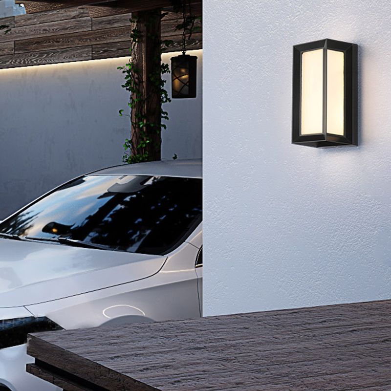 Moderne Aluminiumwandleuchte wasserdichte geometrische LED -Wandwaschmaschine für draußen