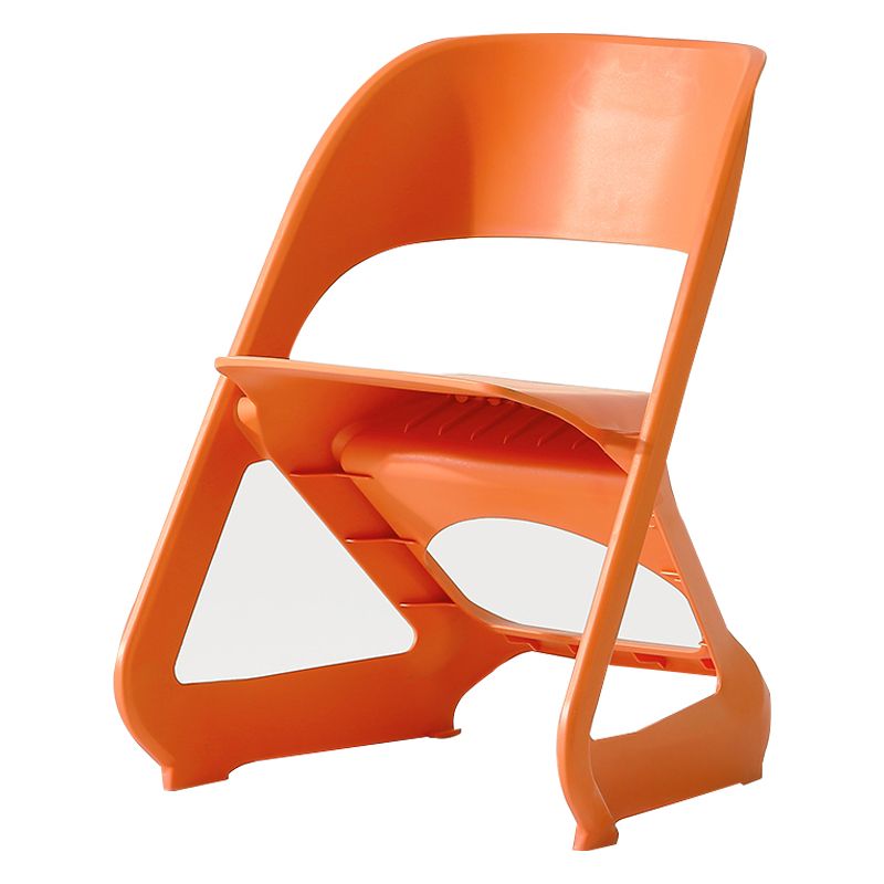 Silla de comedor de plástico moderna, silla lateral de comedor con respaldo abierto para uso en restaurantes