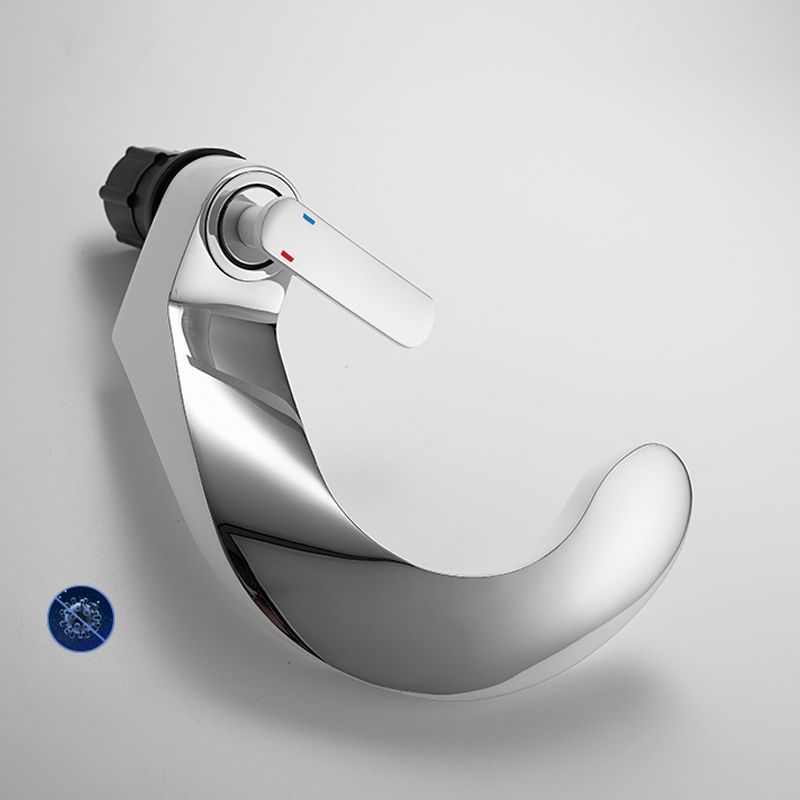 Single Hole Centerset Faucet Solid Color Lever Handles Centerset Bathroom Sink Faucet