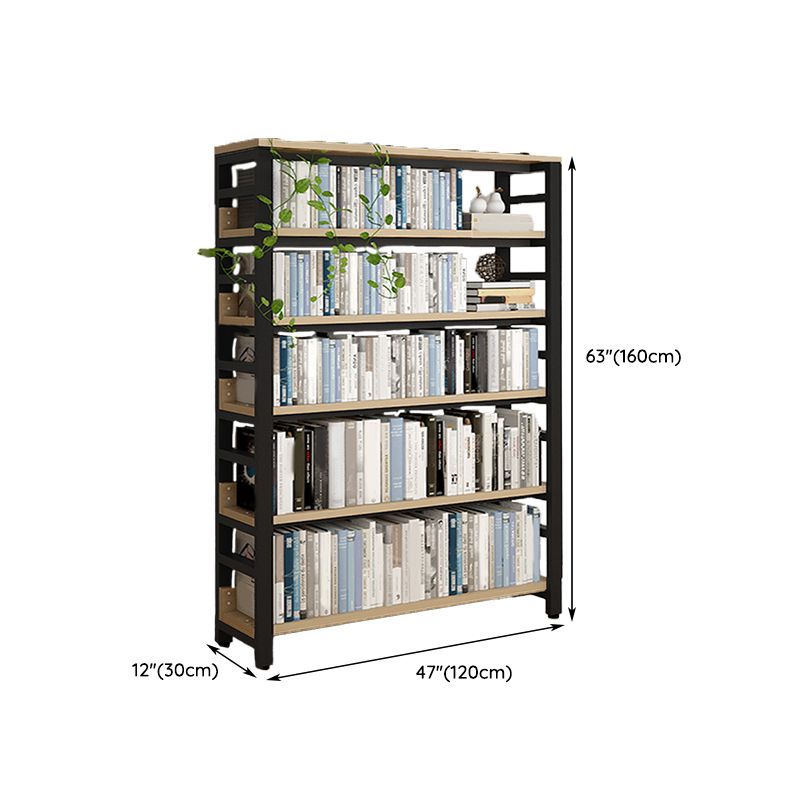 Scandinavian Open Back Shelf Bookcase Shelves Included for Home Office