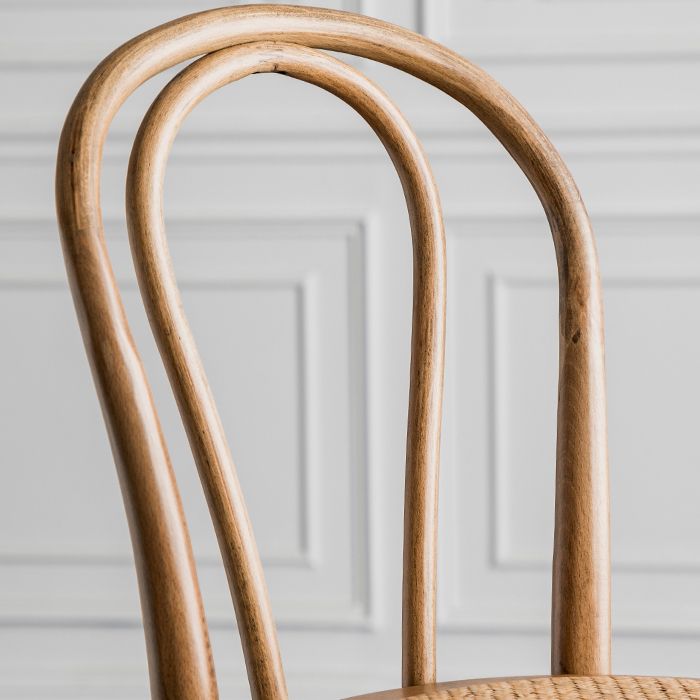 Modern Style Solid Wood Backrest Counter High Stool with 4 Legs