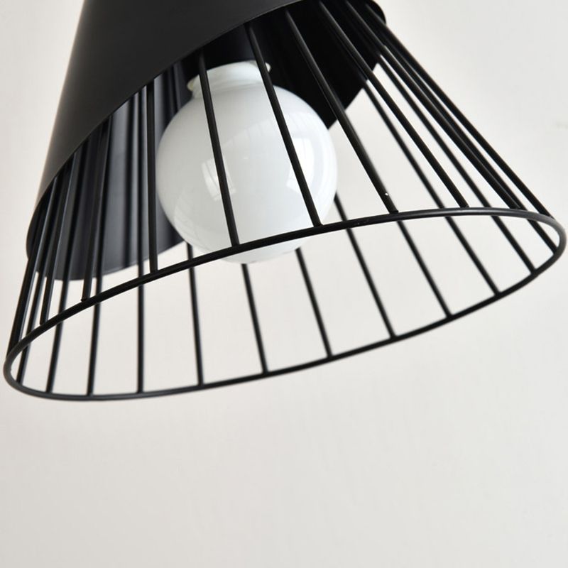 Metal Cone Shade Hanging Lights Modern Macaron Style 1 Head Hanging Mount Fixture for Restaurant