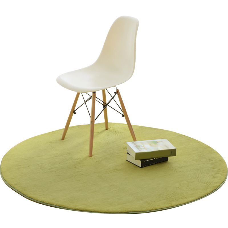 Multi Colored Minimalist Rug Polypropylene Plain Area Carpet Pet Friendly Machine Washable Rug for Room