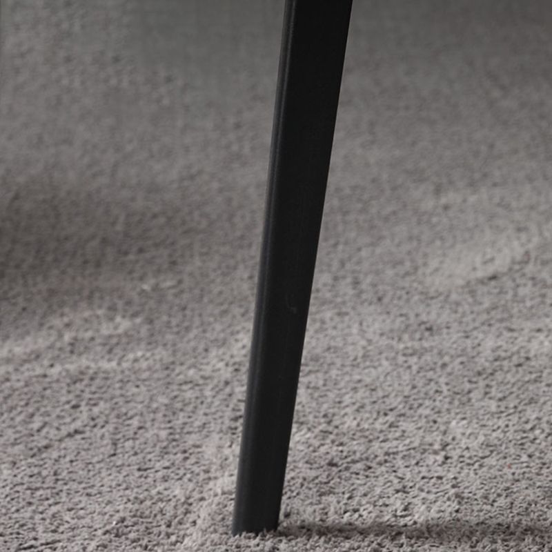 Silla de comedor de estilo moderno, silla auxiliar de cocina sin brazos con patas de metal