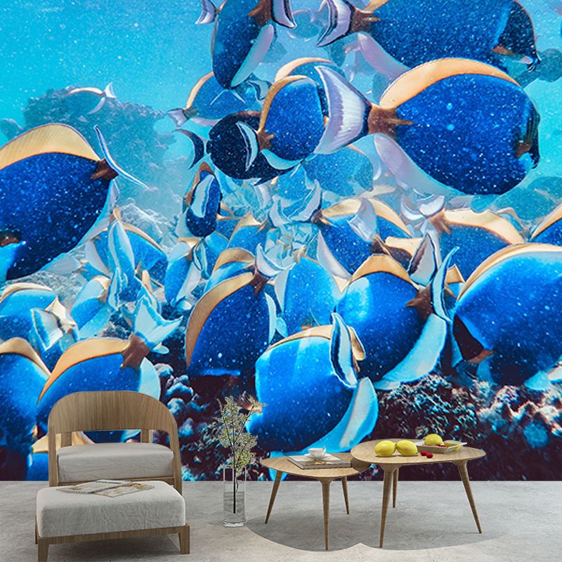 Deep Seabed Mural Decal Creature Wall Decor for Living Room, Custom Size