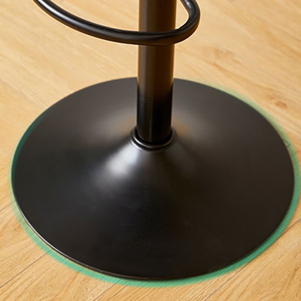 Industrial Backrest Armless Counter Stool Adjustable Cafe Bar Stool with Cushion