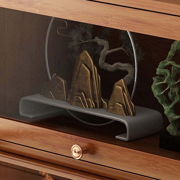 Bookcase standard moderni marrone libreria in legno fabbricato con porta per la casa