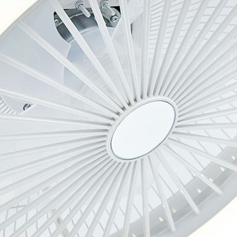 Kreisförmige Wohnheimzimmer LED Deckenlüfter Beleuchtung Metallmakaron unsichtbarer Blüterhalterung