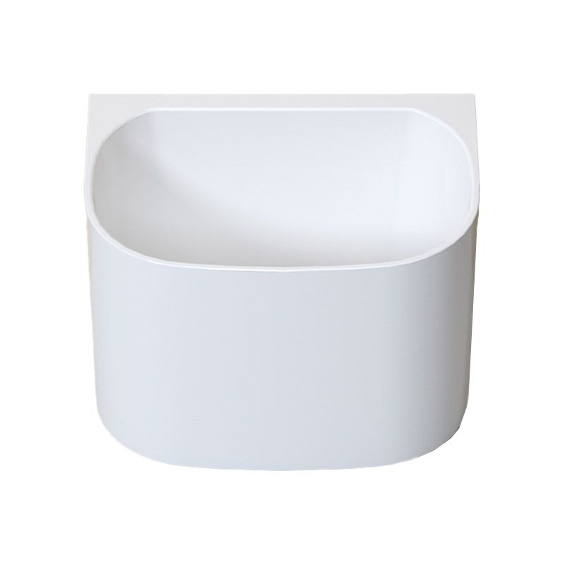 Modern Corner White Acrylic Bathtub Back to Wall with Drain Bath Tub