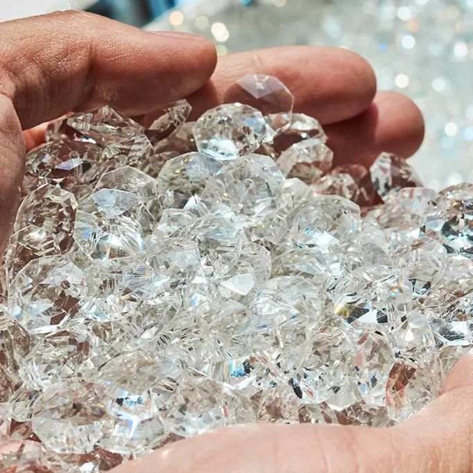 Modern LED Flush Mount Lamp Chrome Rettangolare Flush Mount Soffitto Light con Crystal Shade