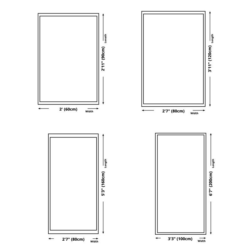 Modern Color-Blocked Carpet Blue Polyester Area Rug Stain Resistant Rug for Living Room