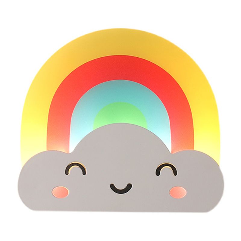 1 Mur géométrique léger style enfant Style en métal Moup Mont luminaire pour la chambre pour enfants