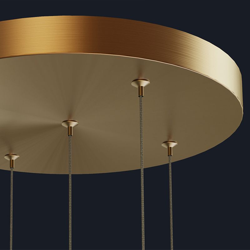 LED a forma di gemma LED Multi-Pendant Postmodern Cristal Clear Suspension Lighting per sala da pranzo