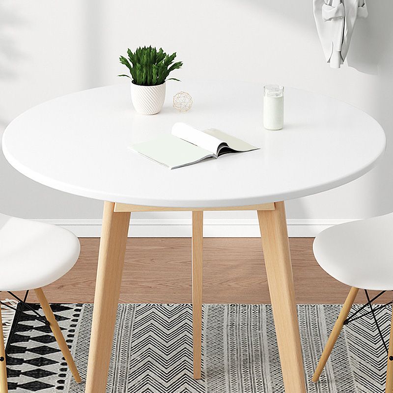 Modern Style Wooden Base Top Round Coffee Table for Apartment