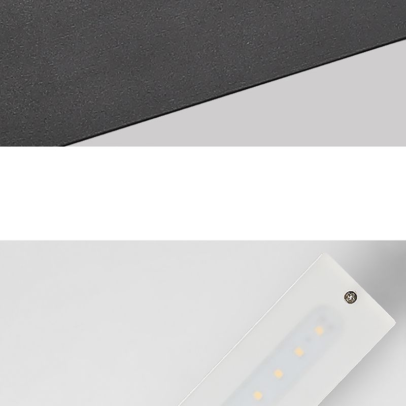 1-Light Black Vanity Light Modern LED Mirror Front Light with Acrylic Shade for Bathroom