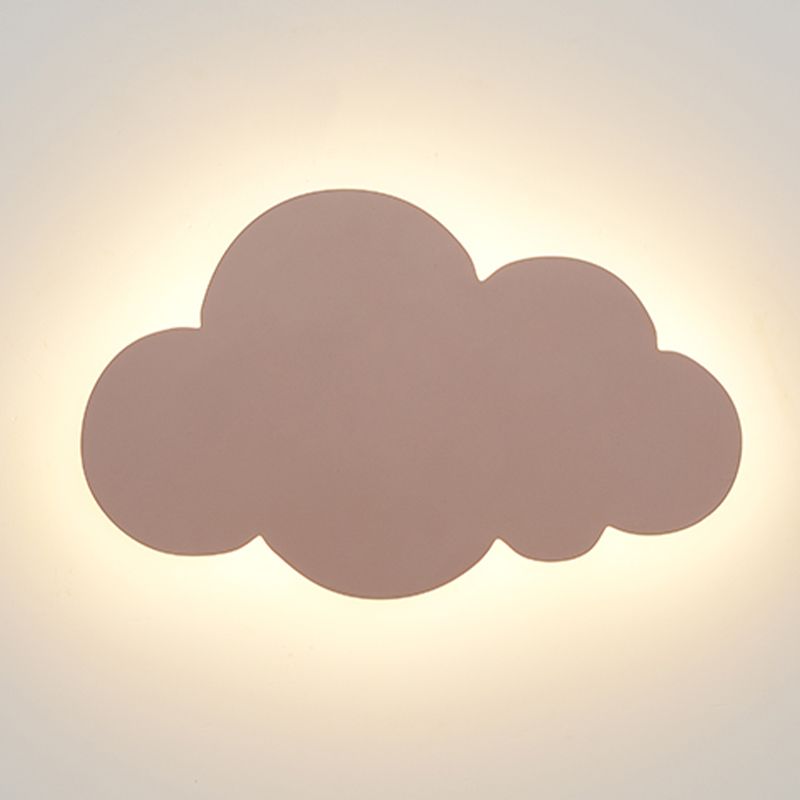 Nordic Style Iron Wall Light Cloud Shape Wall Lamp for Children's Room