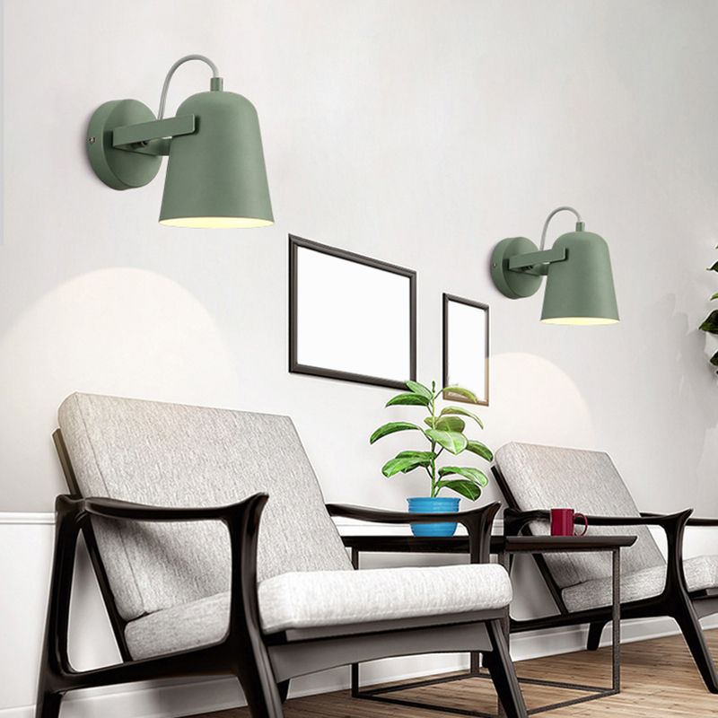 Modern Elongated Dome Shape Wall Sconce Lights Metal 1 Light Wall Light for Living Room
